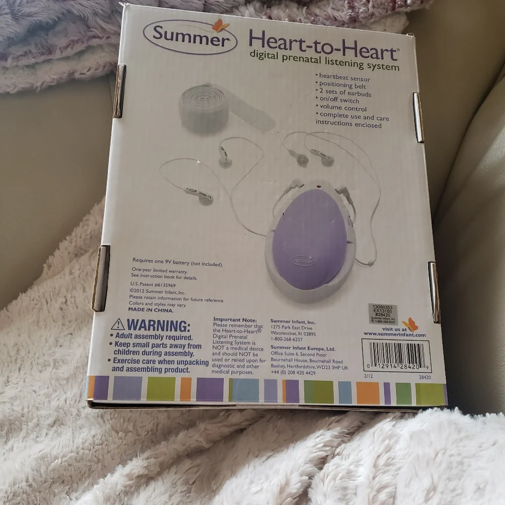 Heart to Heart prenatal listening system.